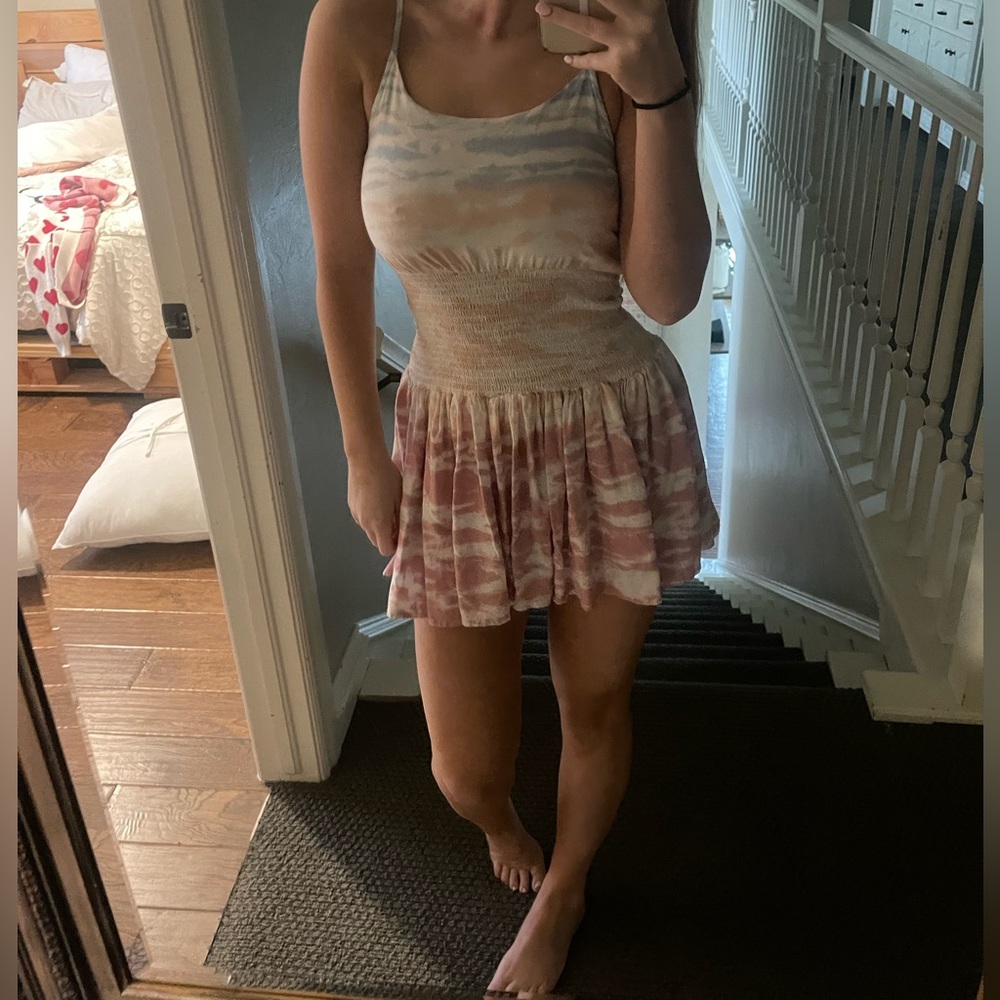 Multicolored mini dress